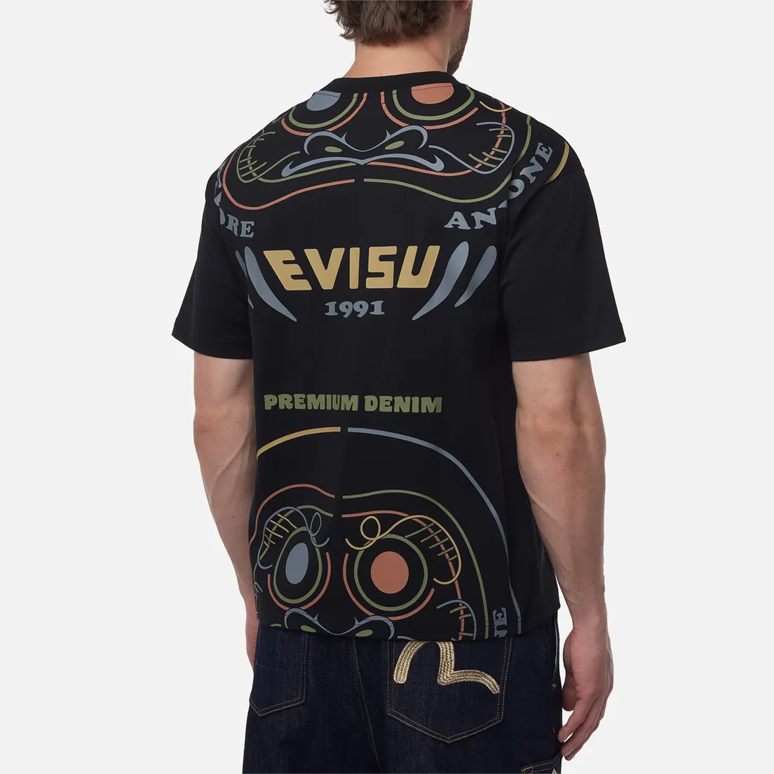 Evisu Мужская футболка Heritage Daruma Printed