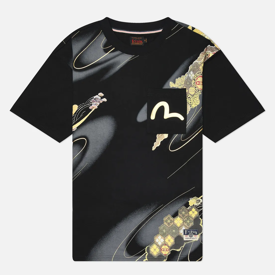 Evisu Мужская футболка Heritage Brocade All Over Printed