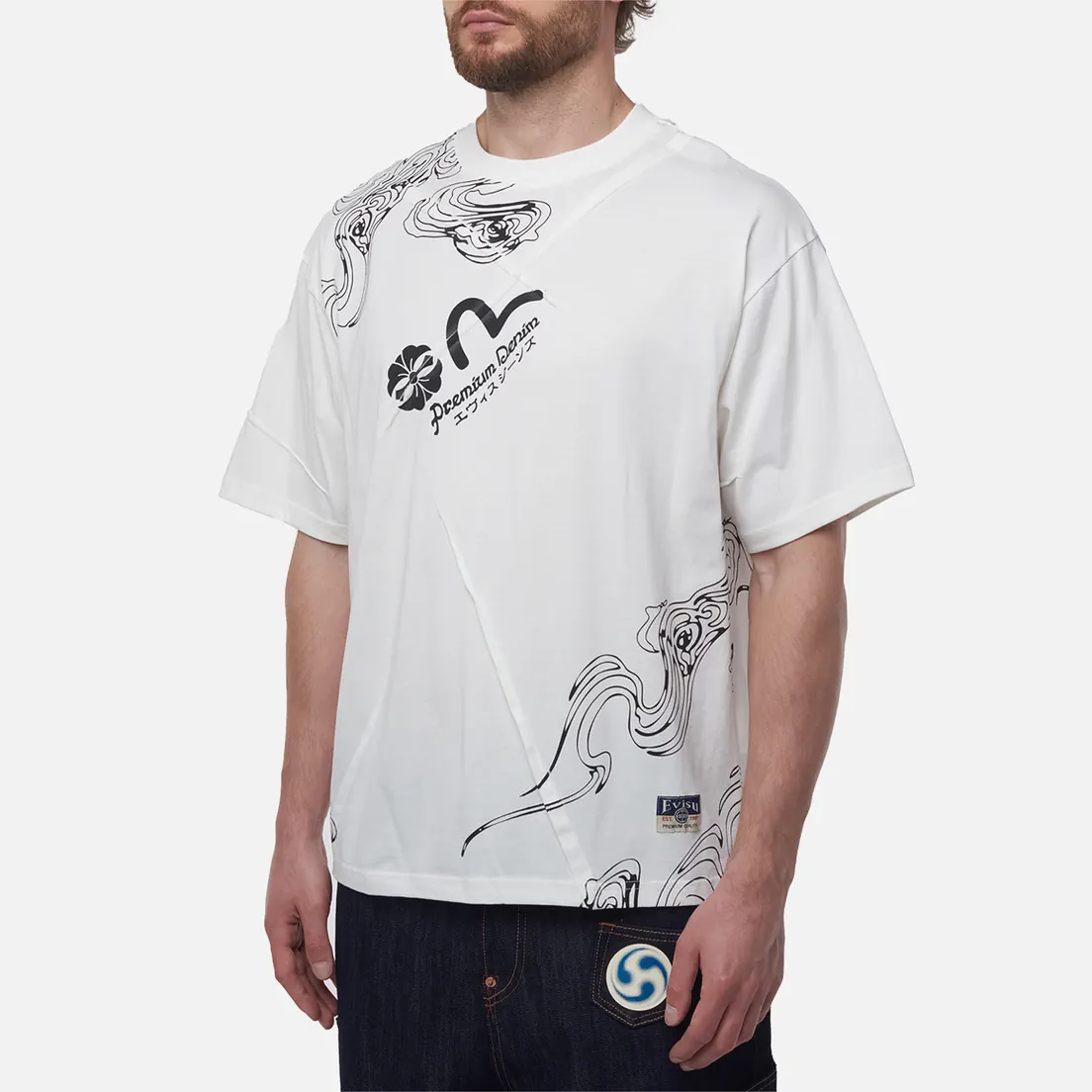 Evisu Мужская футболка Heritage Brocade All Over Printed