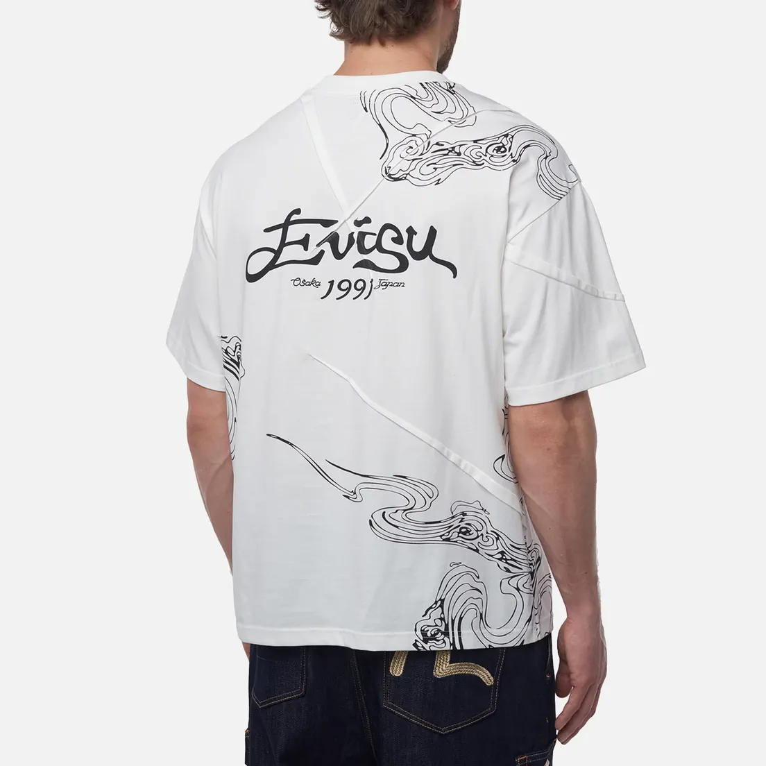 Evisu Мужская футболка Heritage Brocade All Over Printed