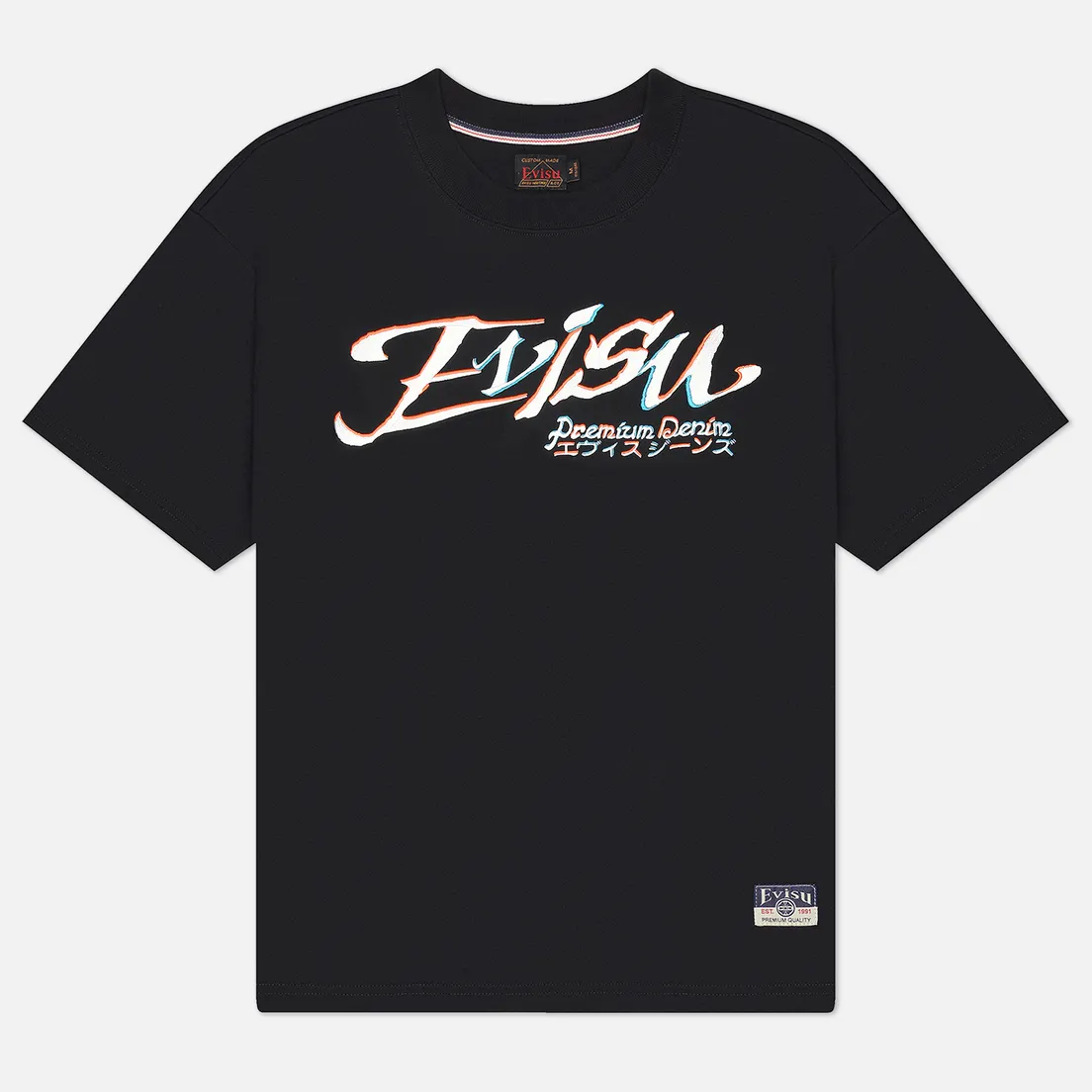 Evisu Мужская футболка Heritage Logo & Kamon Embroidery