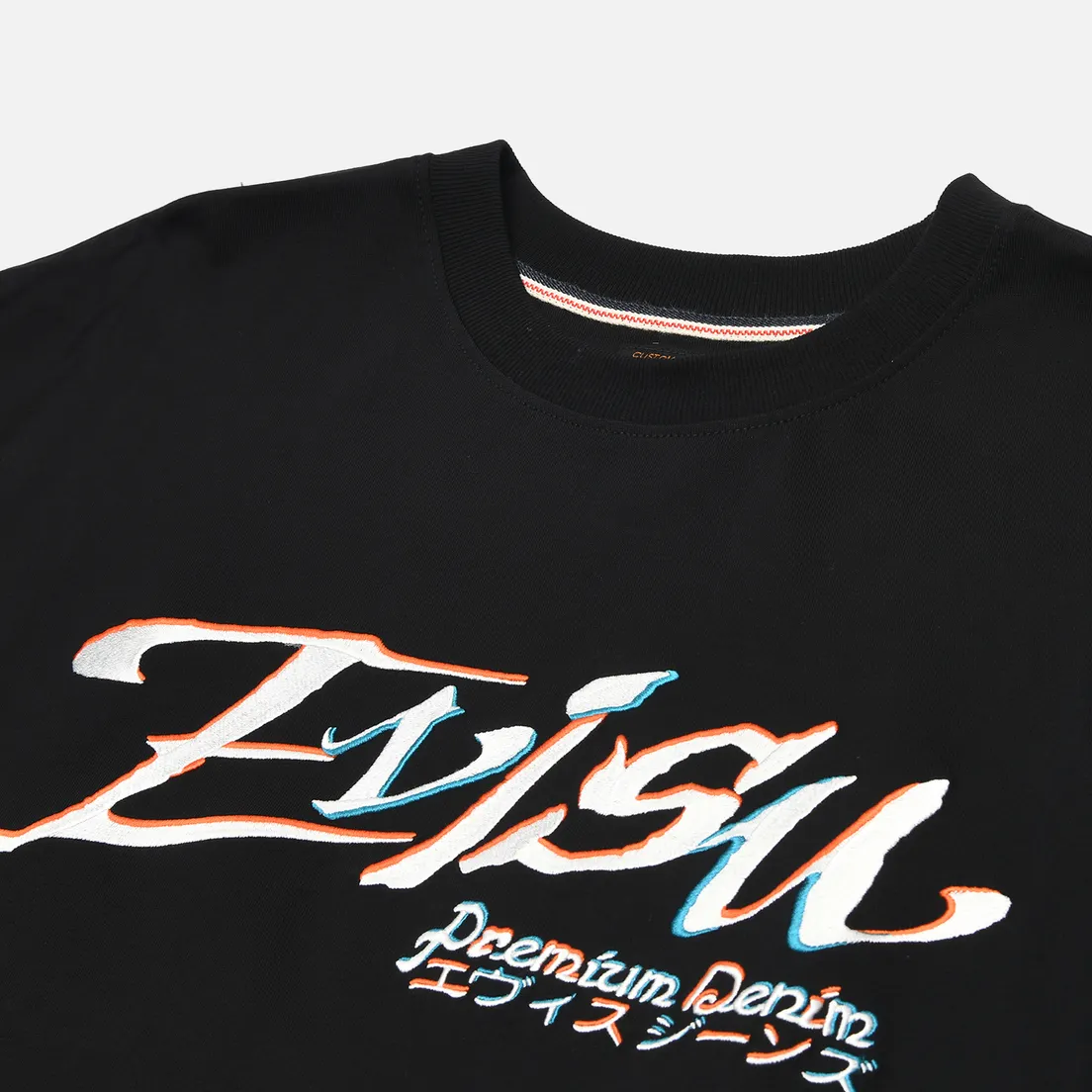 Evisu Мужская футболка Heritage Logo & Kamon Embroidery