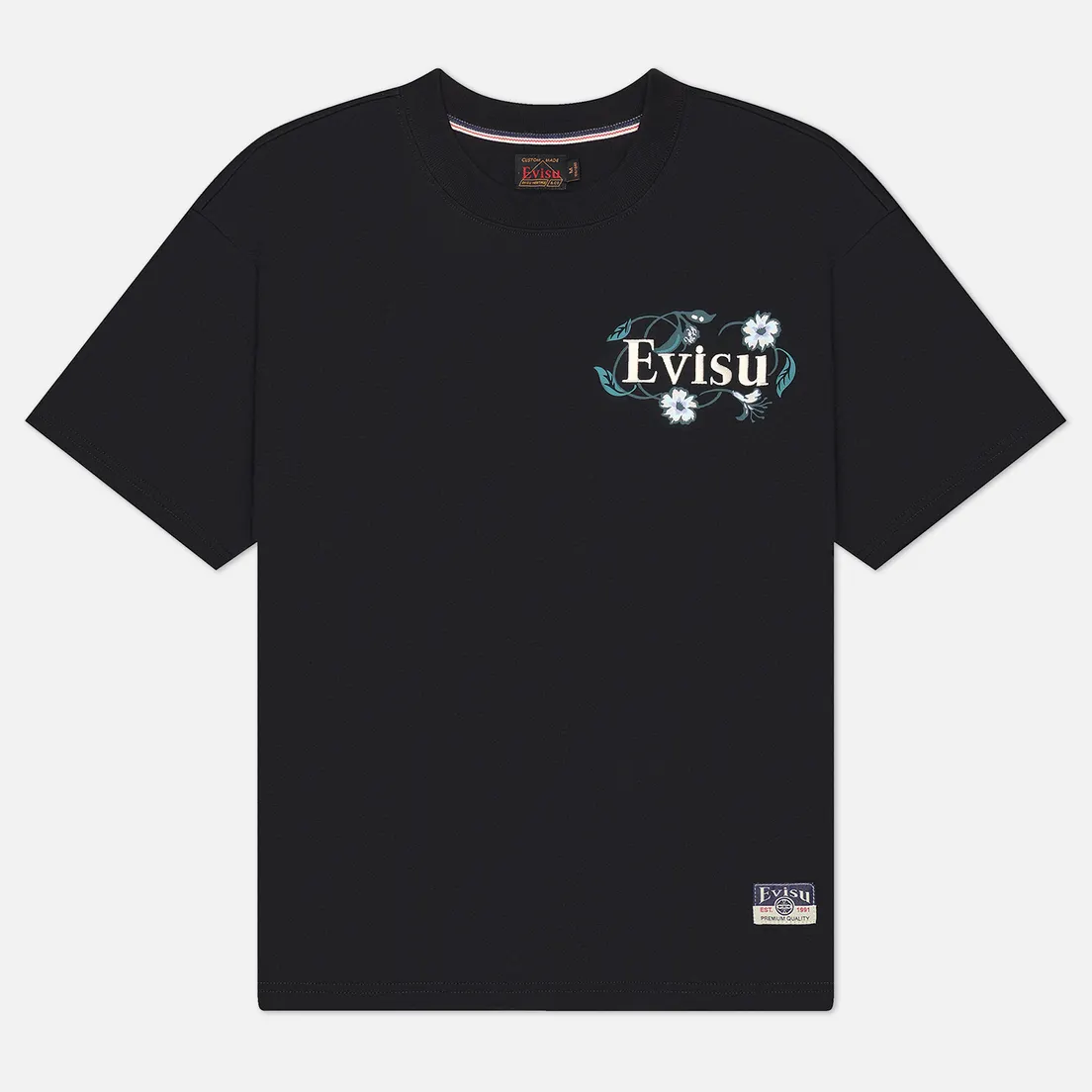 Evisu Мужская футболка Heritage Floral Daicock Printed
