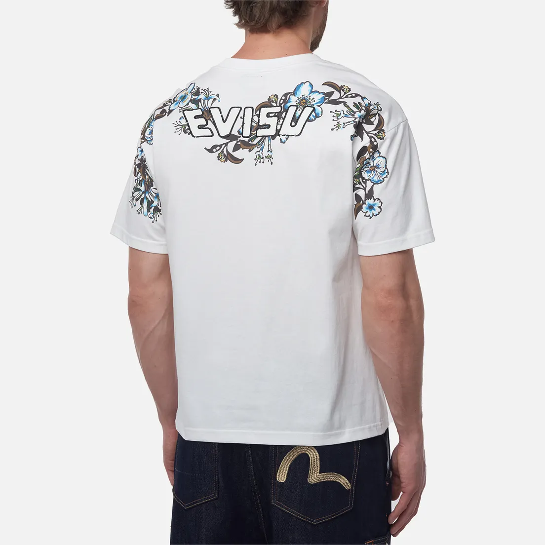Evisu Мужская футболка Heritage Floral Daicock Printed