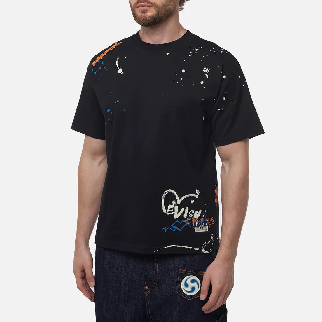 Evisu Мужская футболка Heritage Graffiti Printed