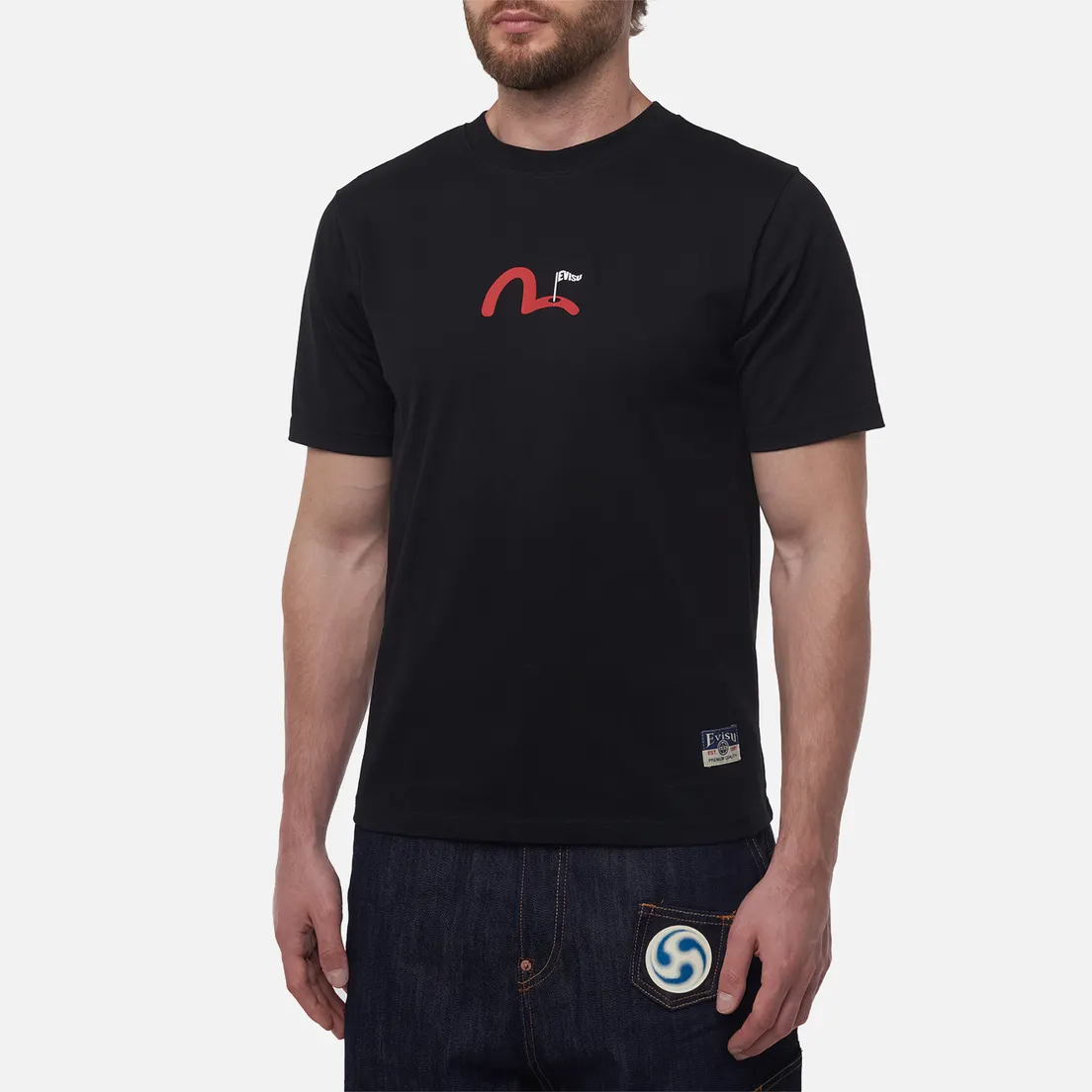 Evisu Мужская футболка Heritage Godhead Back Printed