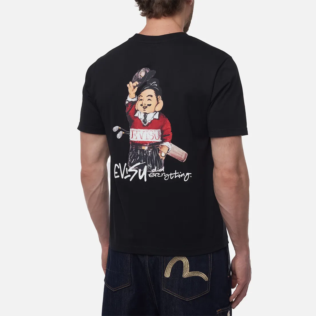 Evisu Мужская футболка Heritage Godhead Back Printed