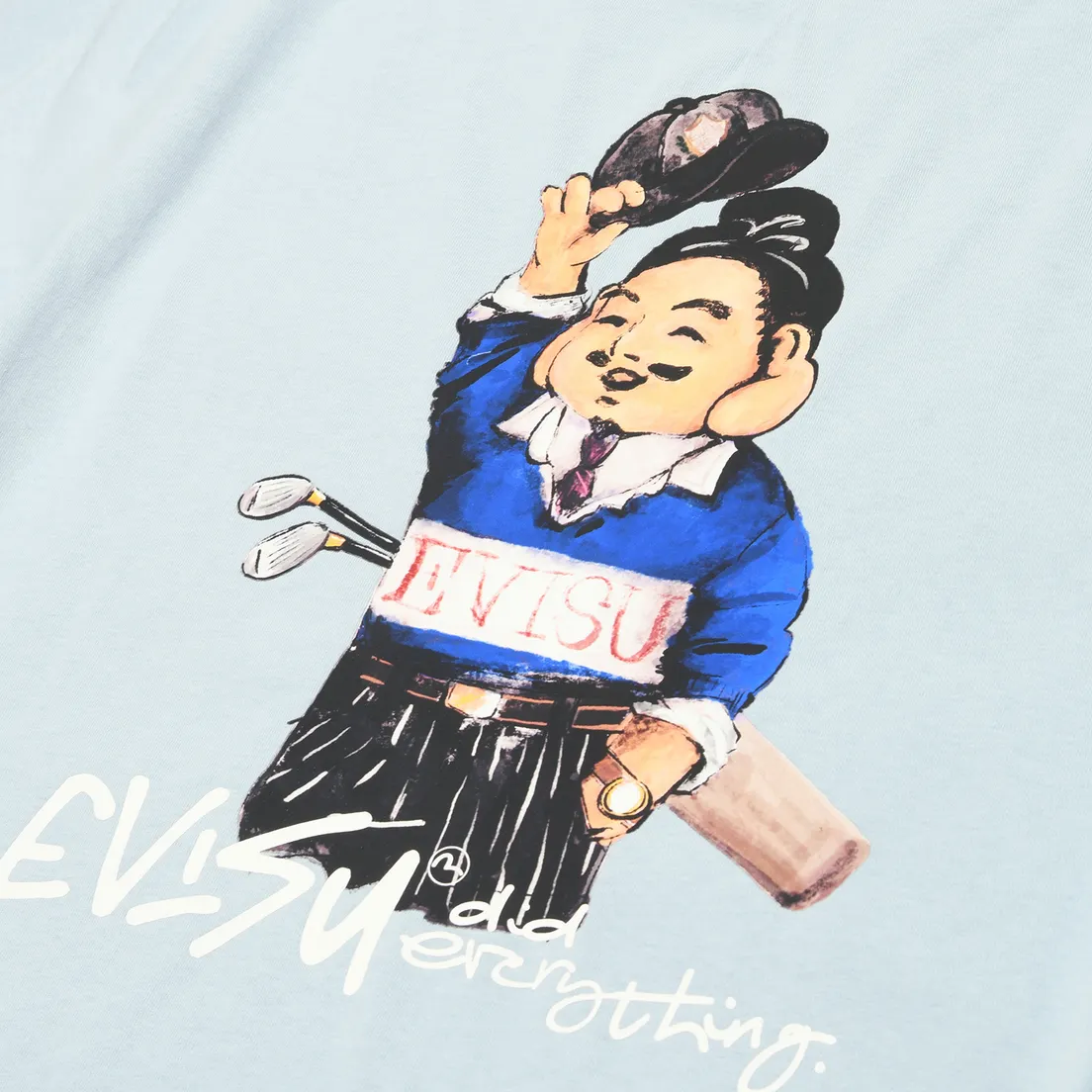 Evisu Мужская футболка Heritage Godhead Back Printed