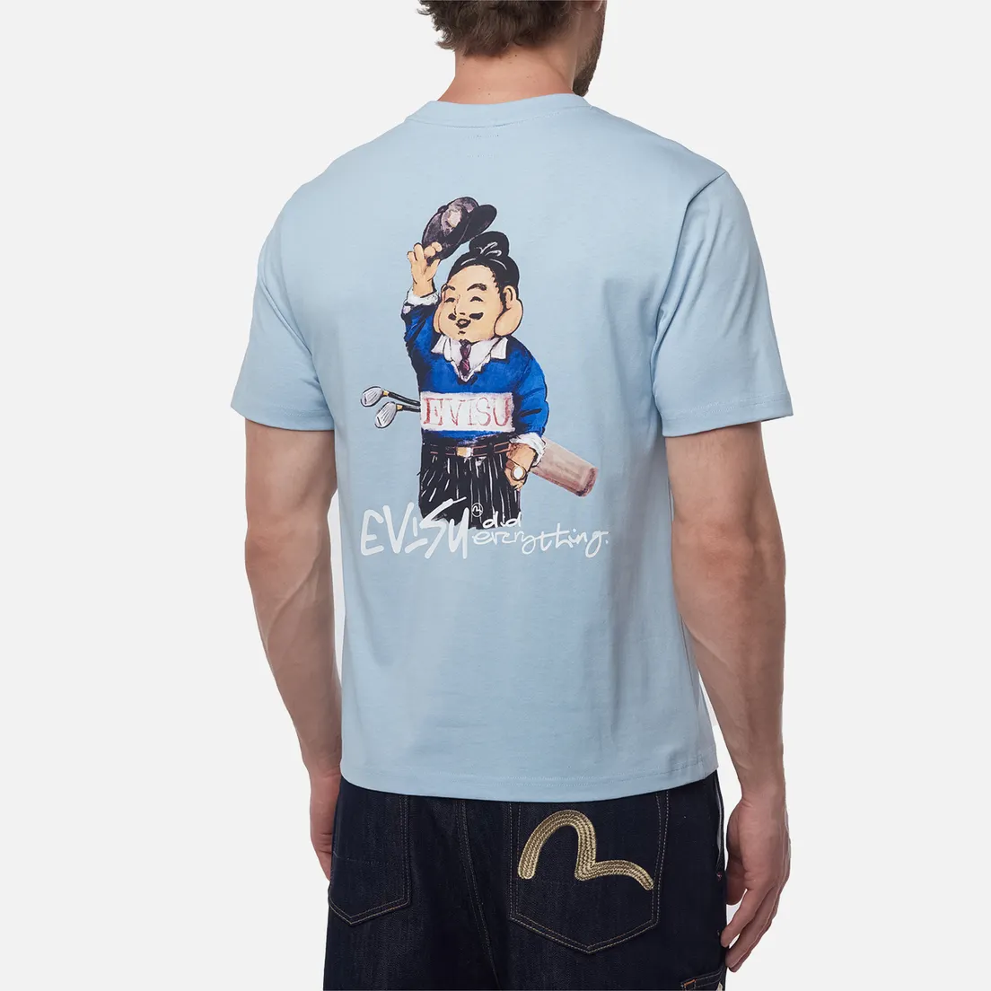 Evisu Мужская футболка Heritage Godhead Back Printed