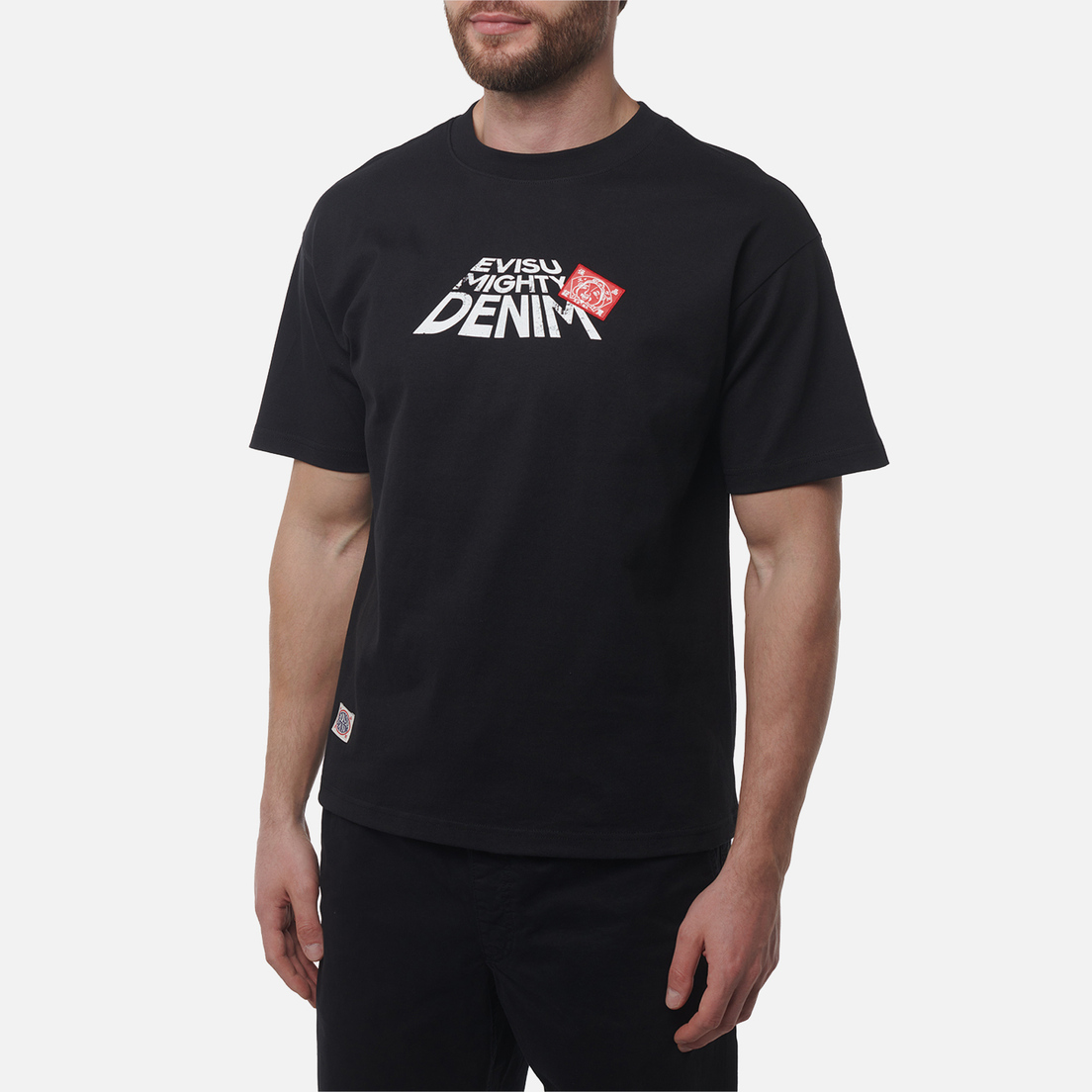 Evisu Мужская футболка Printed Logo Back Pocket