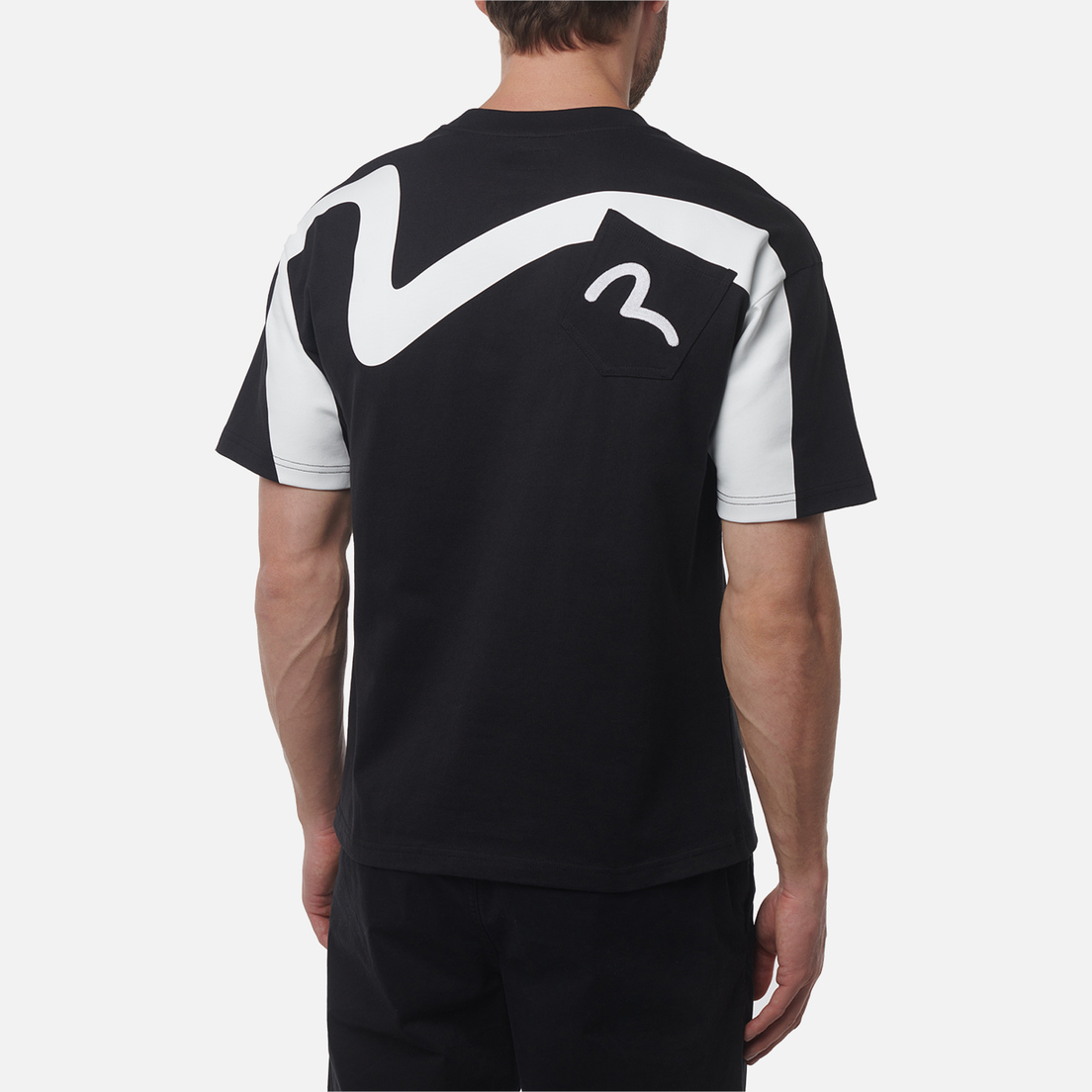 Evisu Мужская футболка Printed Logo Back Pocket