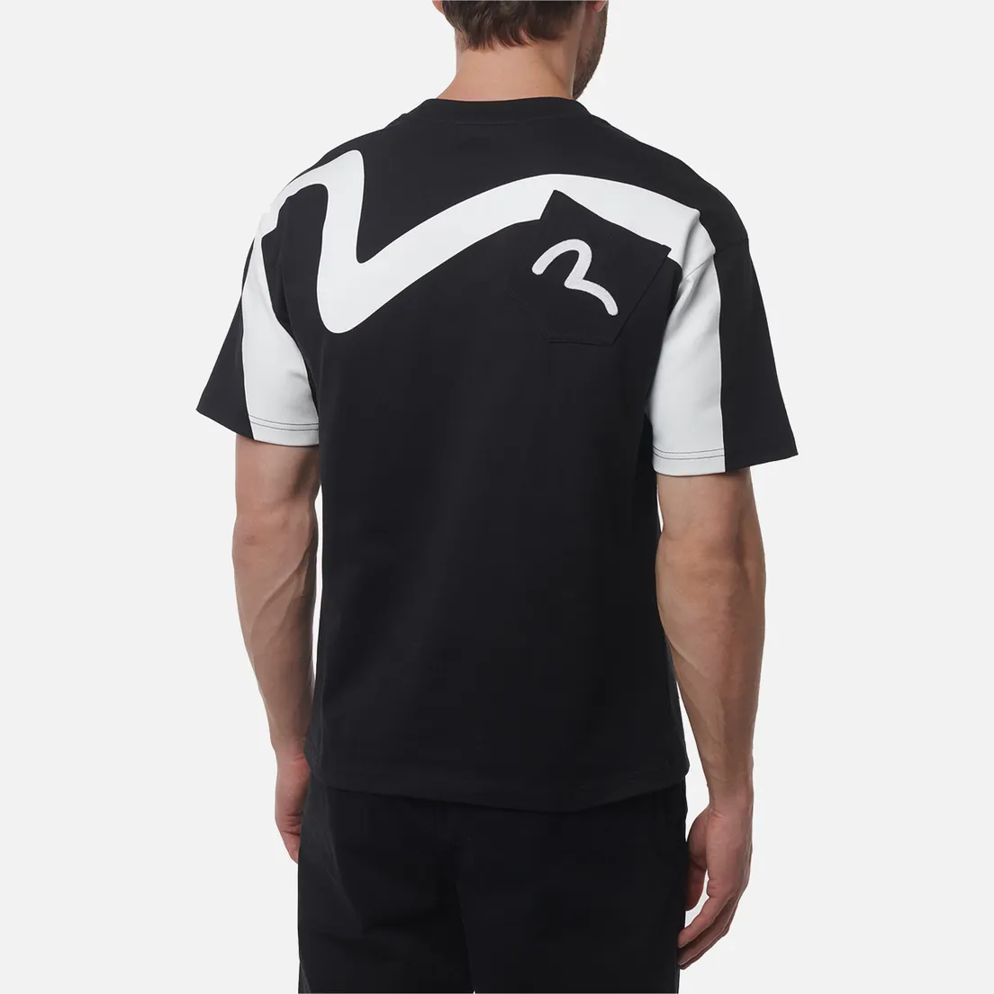 Evisu Мужская футболка Printed Logo Back Pocket