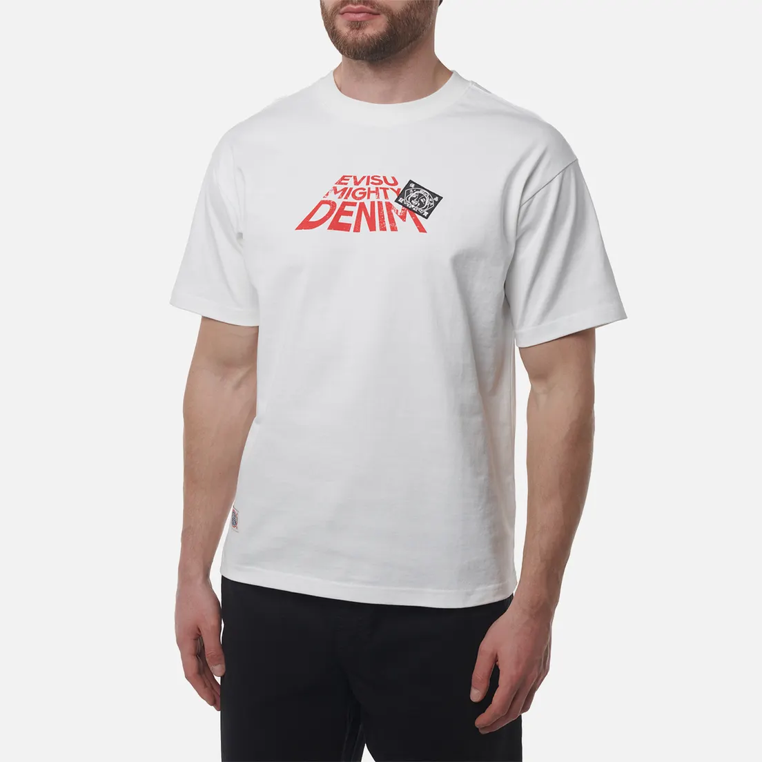 Evisu Мужская футболка Printed Logo Back Pocket
