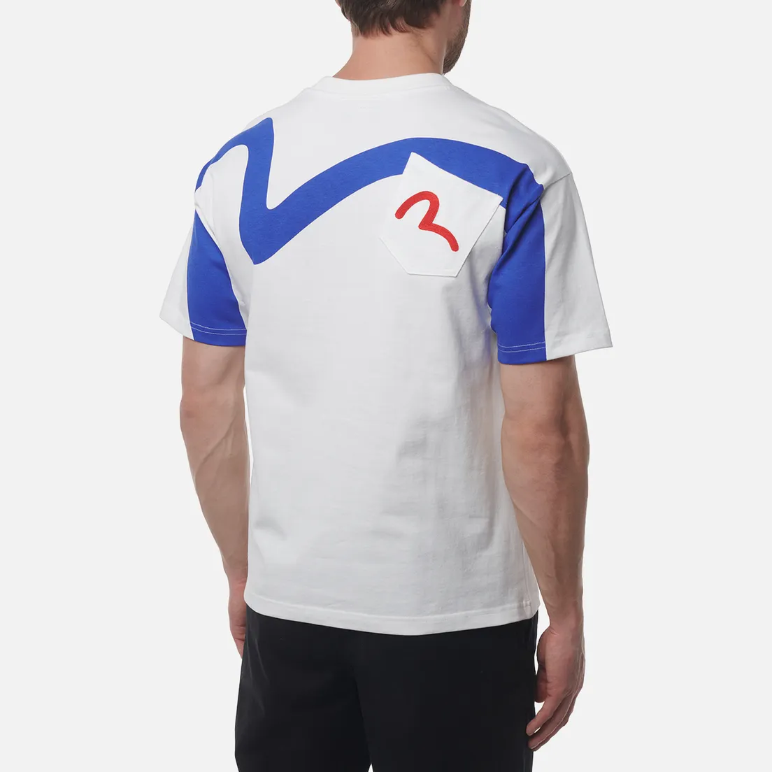Evisu Мужская футболка Printed Logo Back Pocket