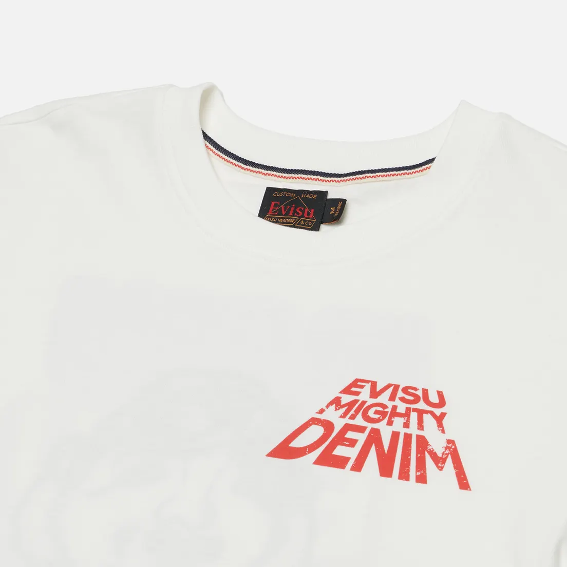 Evisu Мужская футболка Printed & Applique Embroidery Godhead