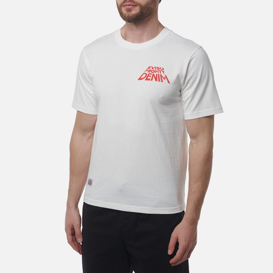 Evisu Мужская футболка Printed & Applique Embroidery Godhead