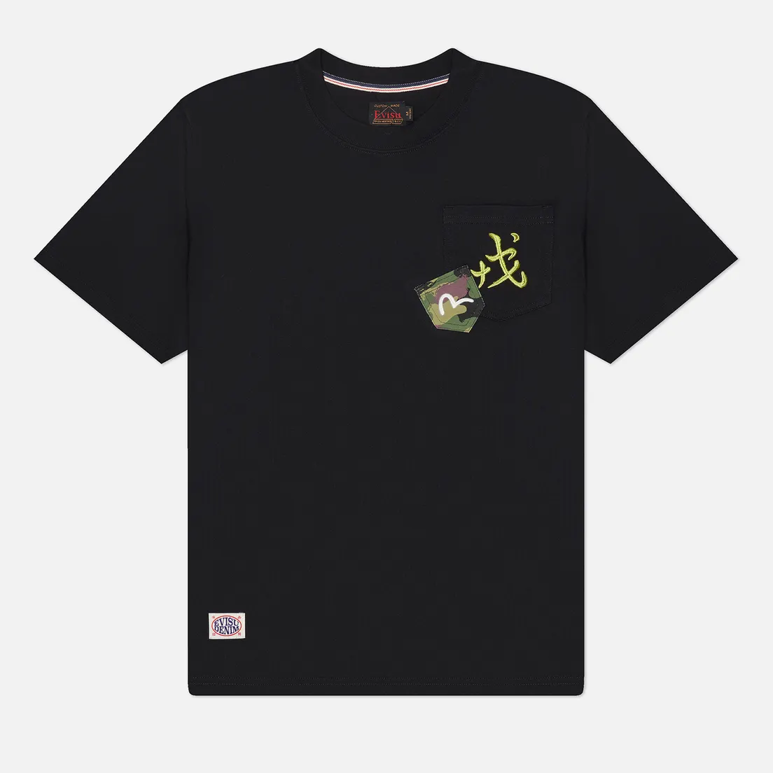 Evisu Мужская футболка Printed Godhead Mutli Pocket