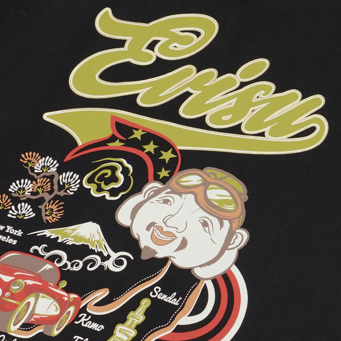 Evisu Мужская футболка Printed Godhead Mutli Pocket