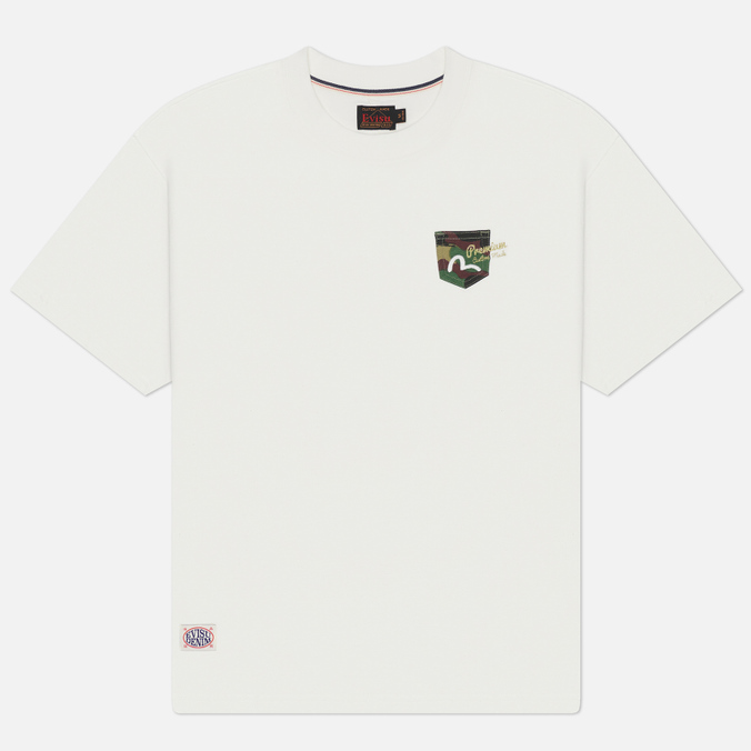 Мужская футболка Evisu Seagull Printed & Embroidery Mutli Pocket