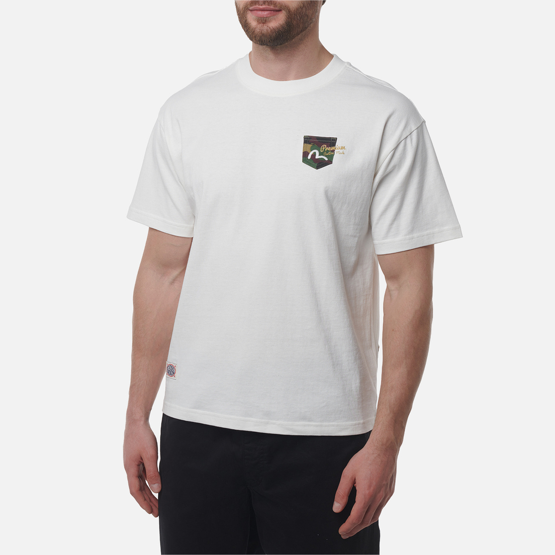 Evisu Мужская футболка Seagull Printed & Embroidery Mutli Pocket