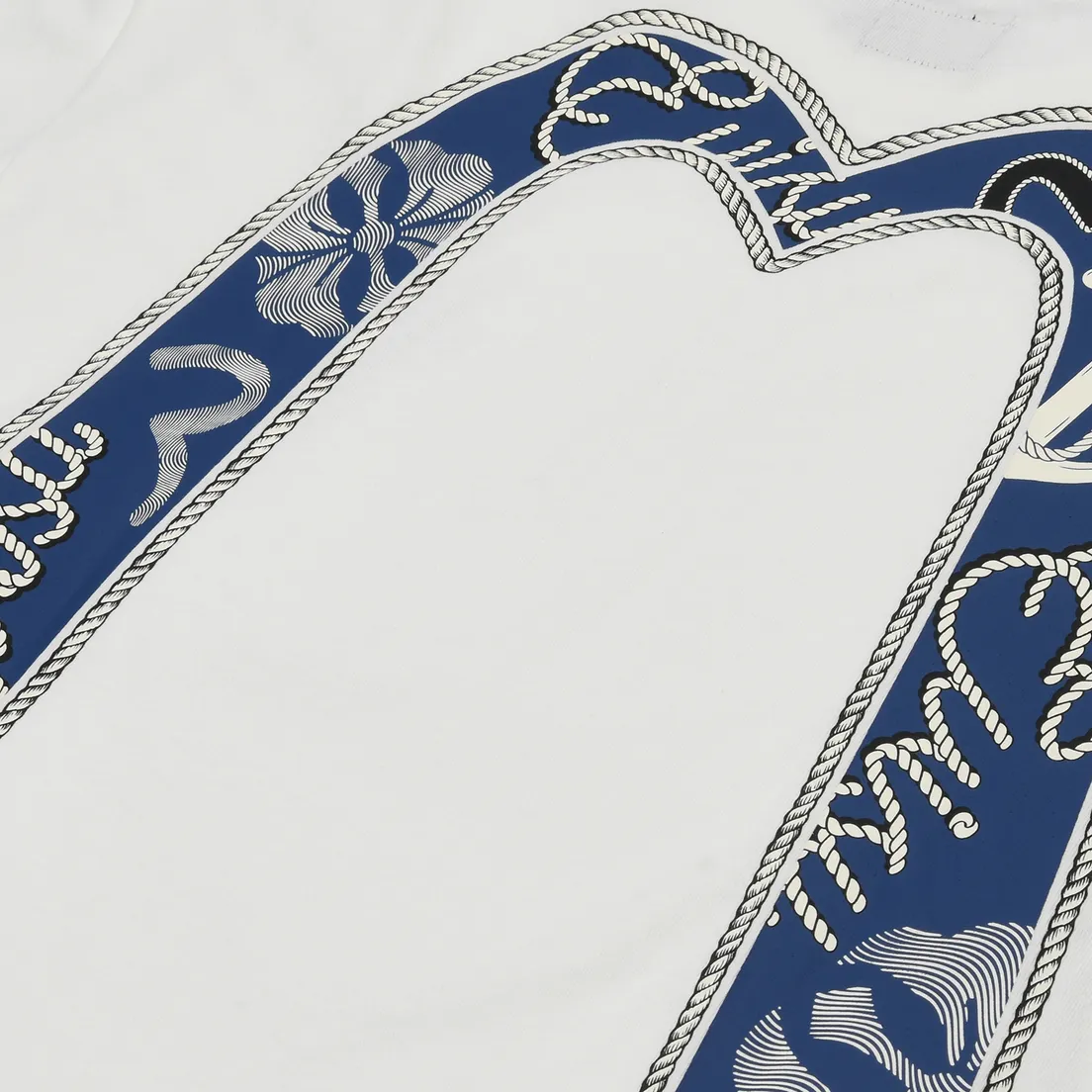 Evisu Мужская футболка Twisted Rope & Daicock Anchor Print