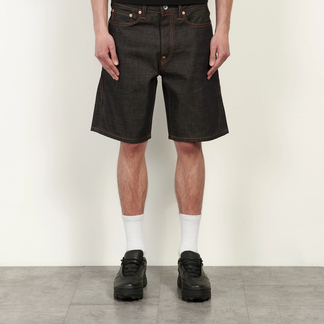 Evisu Мужские шорты Heritage Seagull Printed Pocket Denim