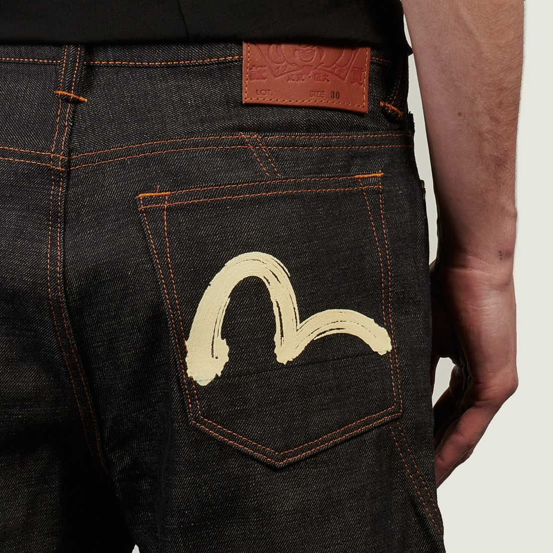 Evisu Мужские шорты Heritage Seagull Printed Pocket Denim