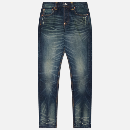 Мужские джинсы Evisu Heritage Brocade Patched Pocket, цвет синий, размер 30