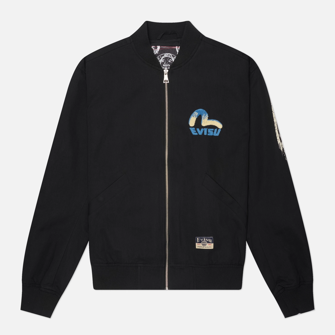 Evisu Мужская куртка бомбер Heritage Daicock Print