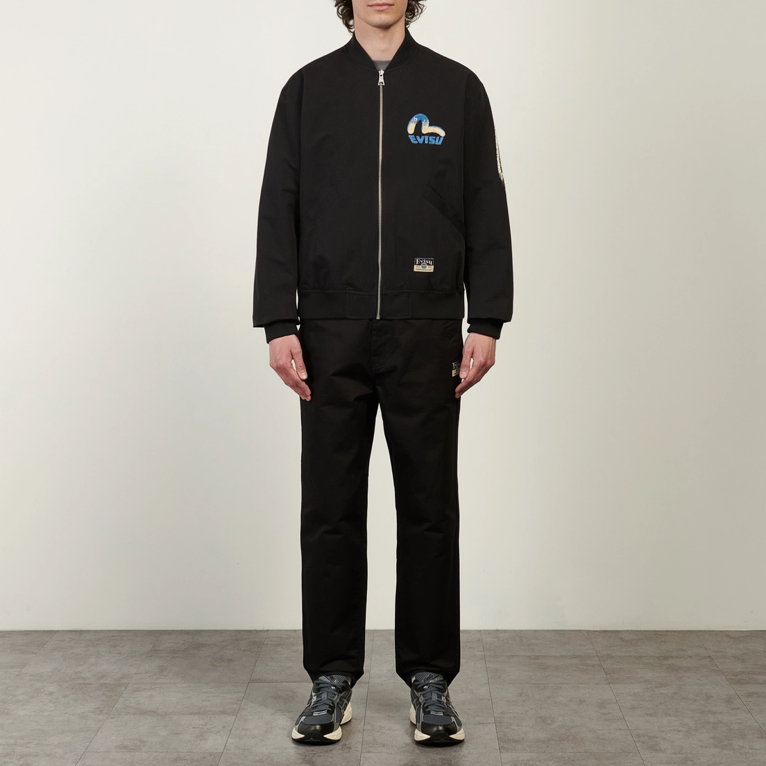 Evisu Мужская куртка бомбер Heritage Daicock Print