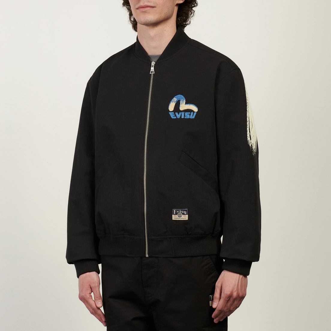 Evisu Мужская куртка бомбер Heritage Daicock Print