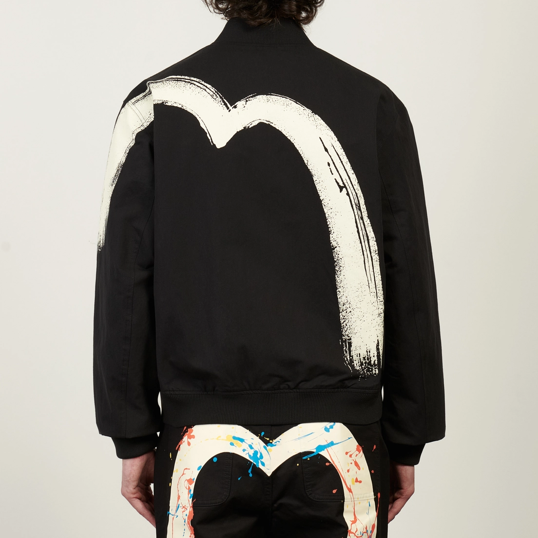 Evisu Мужская куртка бомбер Heritage Daicock Print