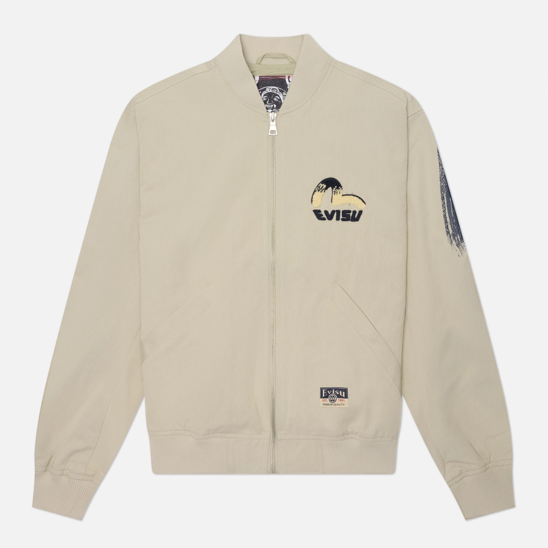 Evisu Мужская куртка бомбер Heritage Daicock Print