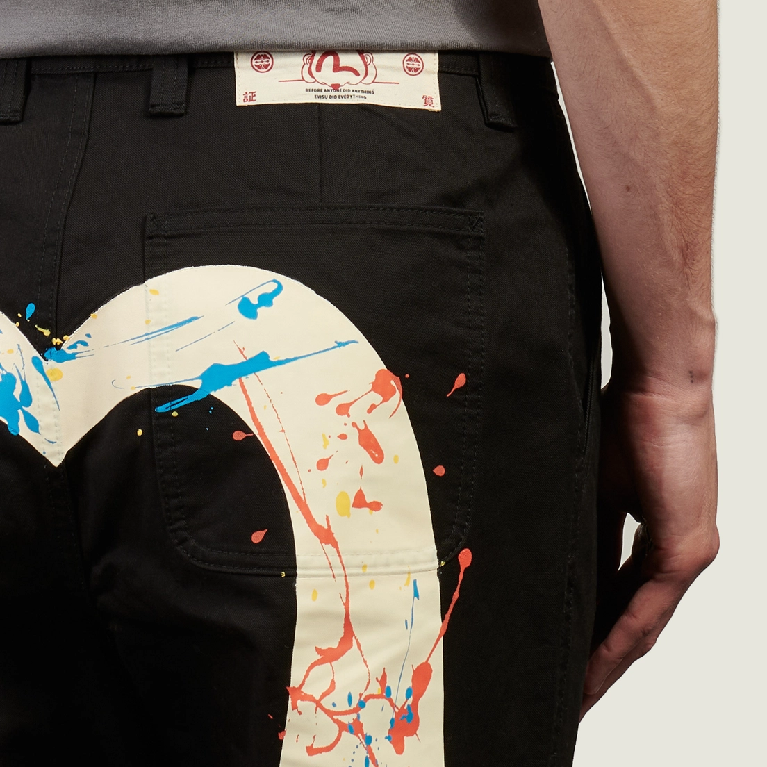 Evisu Мужские брюки Heritage Splash Daicock Printed Chino