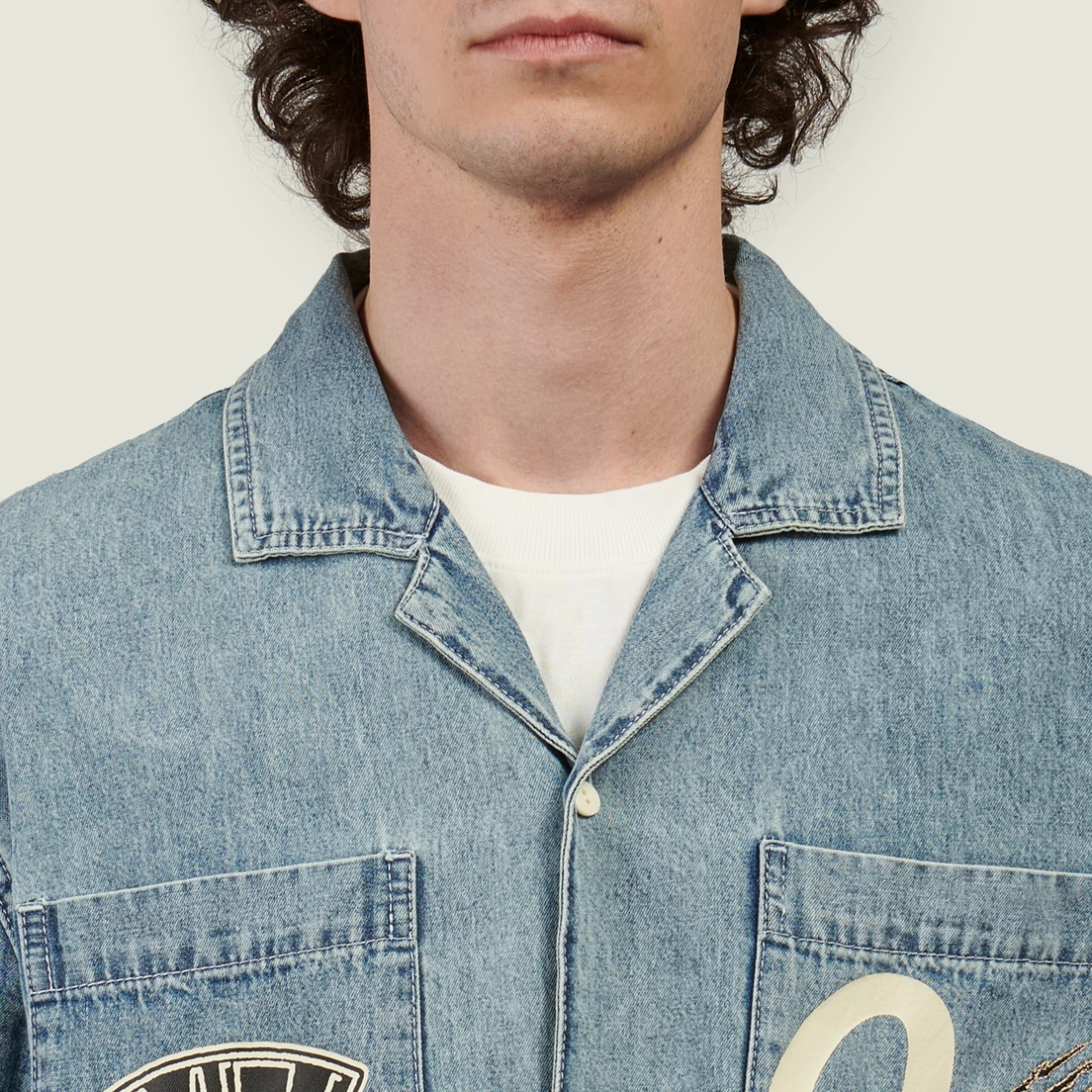 Evisu Мужская рубашка Heritage Denim Worker