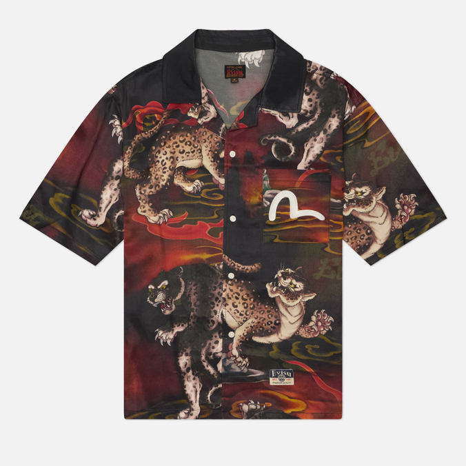 Мужская рубашка Evisu Heritage Leopard All Over Print