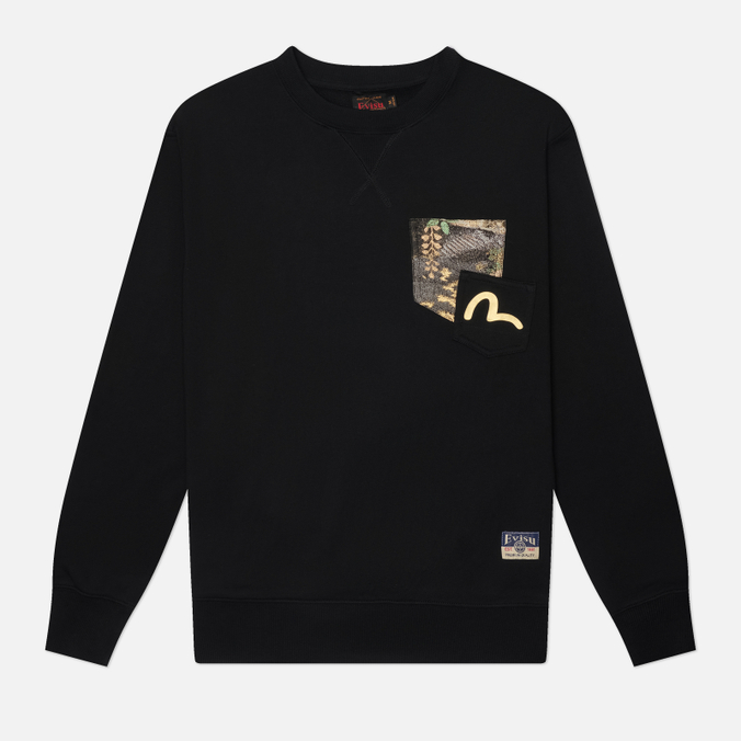 Мужская толстовка Evisu Heritage Japanese Kite Printed Brocade Pocket