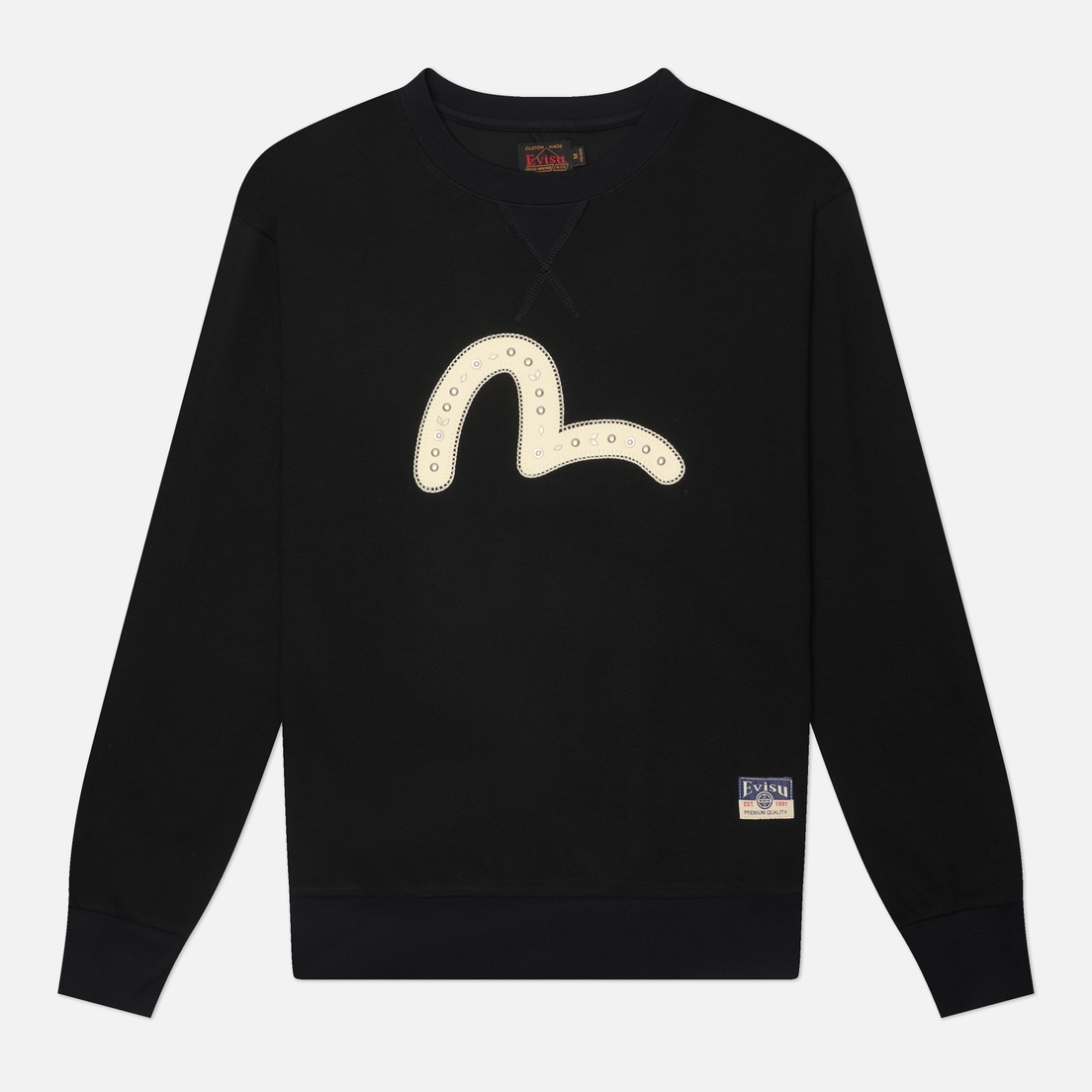 Evisu Мужская толстовка Heritage Seagull Embroidery Knitted