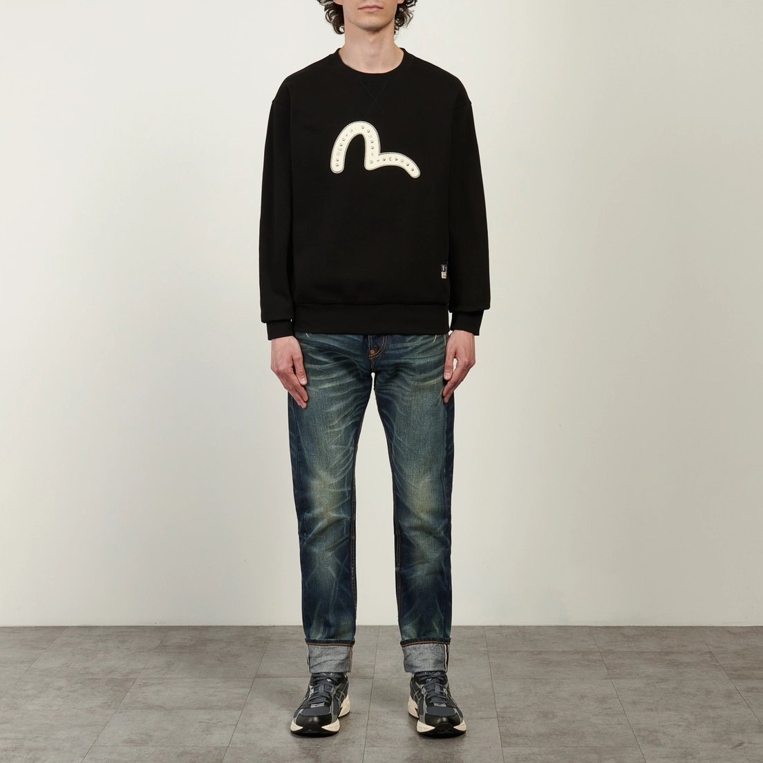 Evisu Мужская толстовка Heritage Seagull Embroidery Knitted