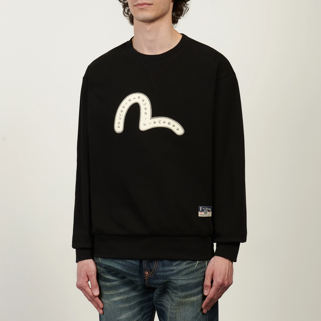Evisu Мужская толстовка Heritage Seagull Embroidery Knitted