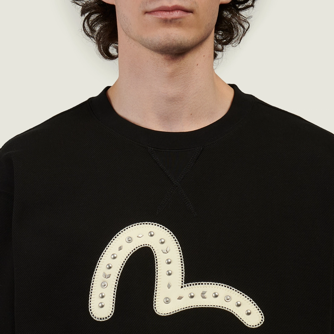 Evisu Мужская толстовка Heritage Seagull Embroidery Knitted