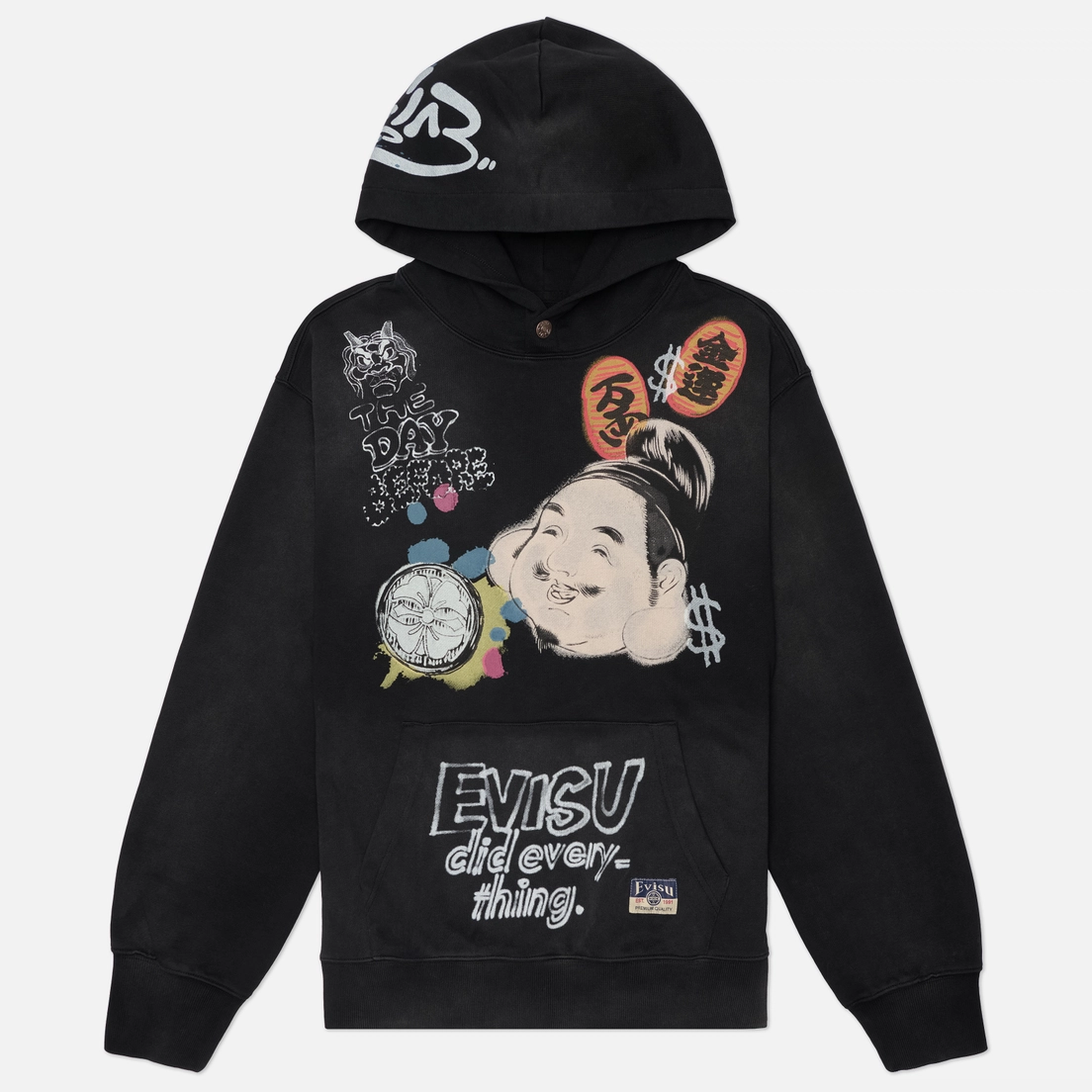 Evisu Мужская толстовка Heritage Godhead Printed Hoodie