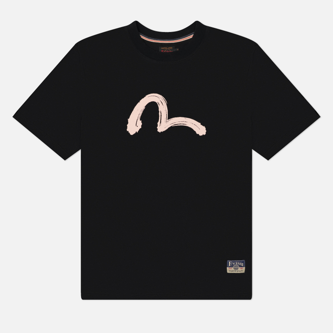 Мужская футболка Evisu Heritage Hand Brush Seagull Printed