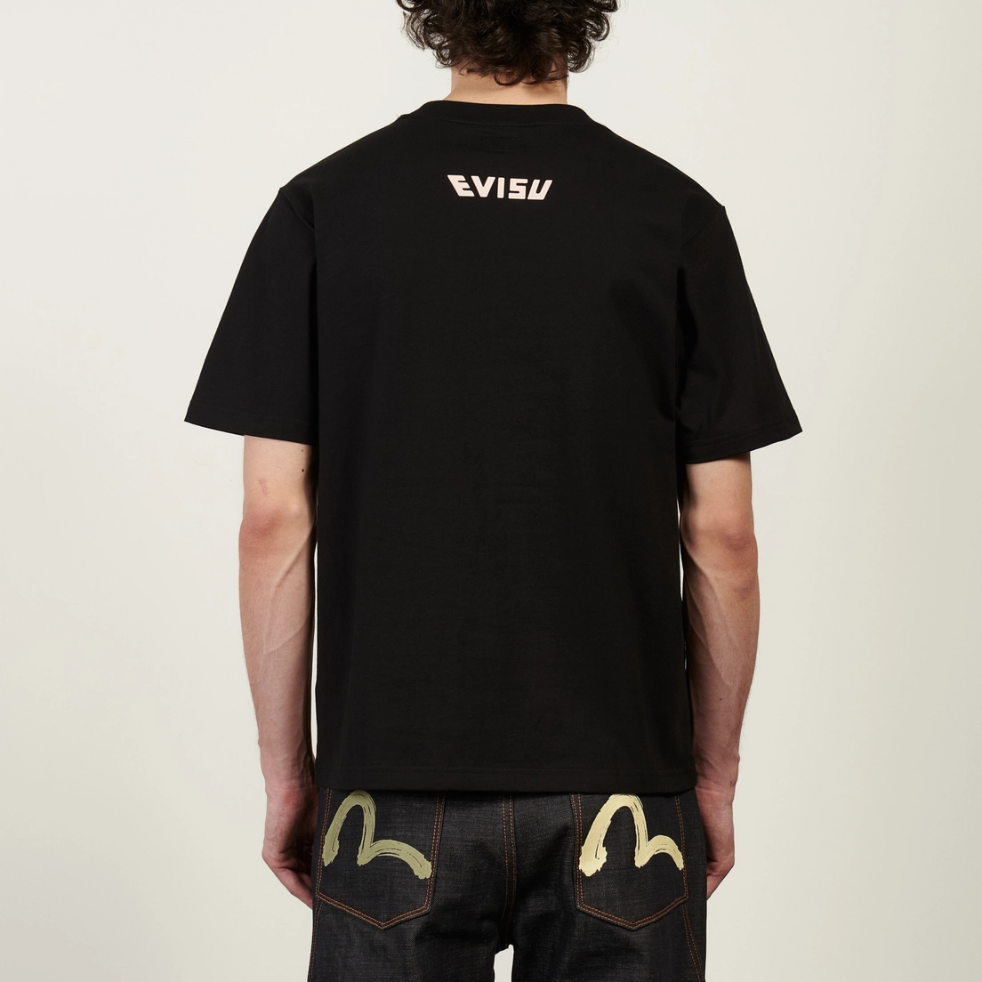 Evisu Мужская футболка Heritage Hand Brush Seagull Printed
