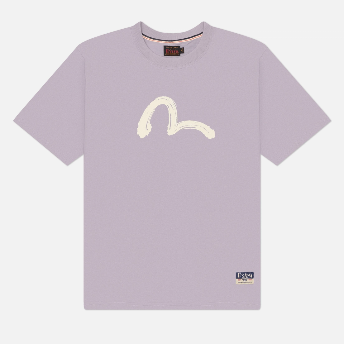 Evisu Мужская футболка Heritage Hand Brush Seagull Printed