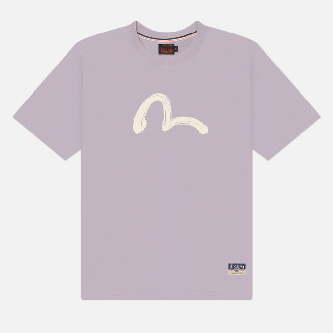 Мужская футболка Evisu Heritage Hand Brush Seagull Printed