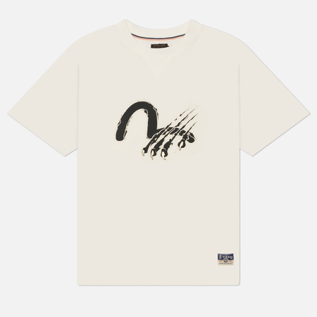 Мужская футболка Evisu Heritage Kamon Printed, цвет белый, размер XXL