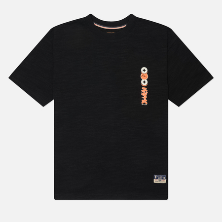 Мужская футболка Evisu Heritage Godhead & Koi Printed, цвет чёрный, размер M