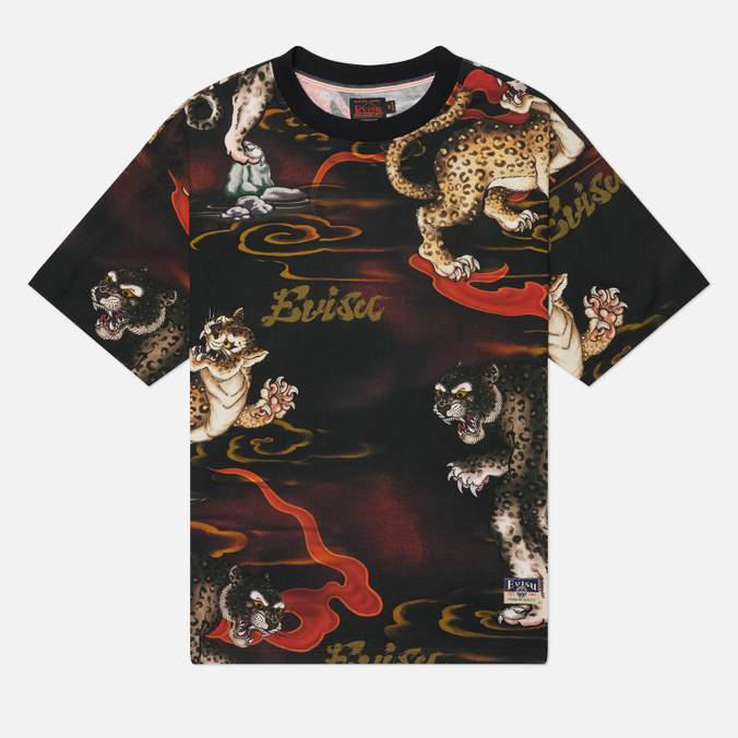 Мужская футболка Evisu Heritage Leopard All Over Print