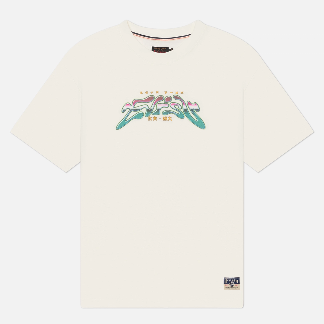 Evisu Мужская футболка Heritage Neon Leopard Printed